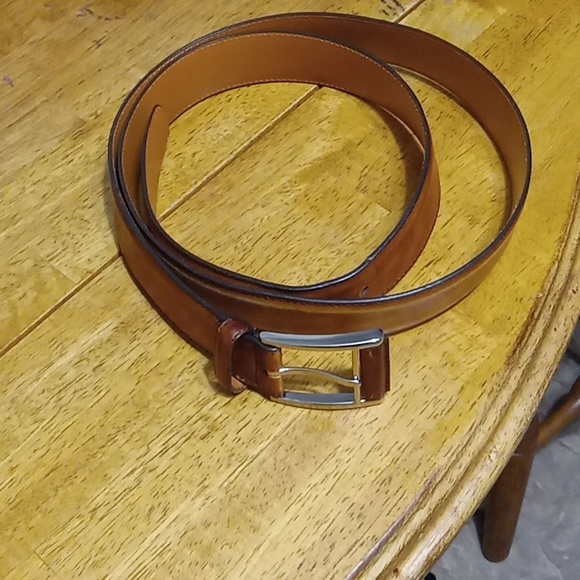 Magnanni Spanish Men's Tan Leather Belt - Picture 14 of 16